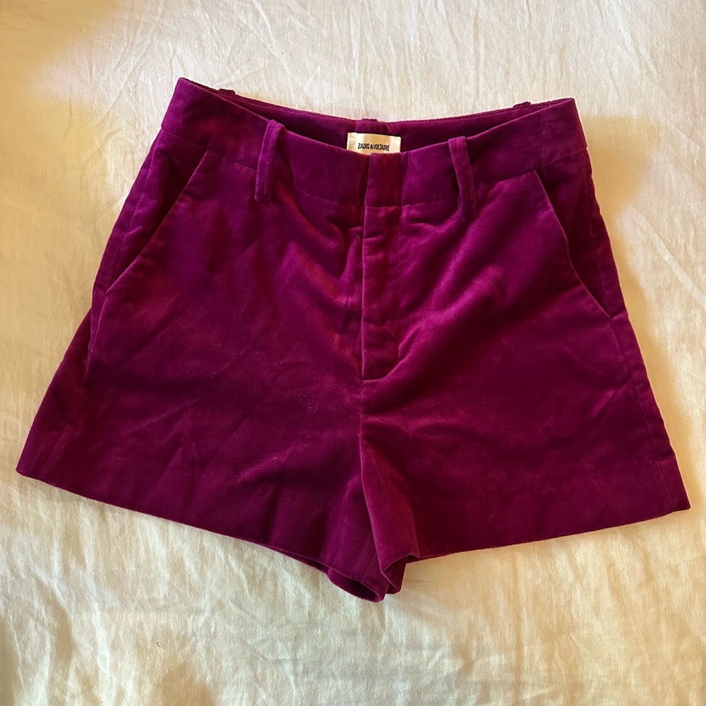 Zadig & Voltaire Velvet Shorts - NEVER WORN